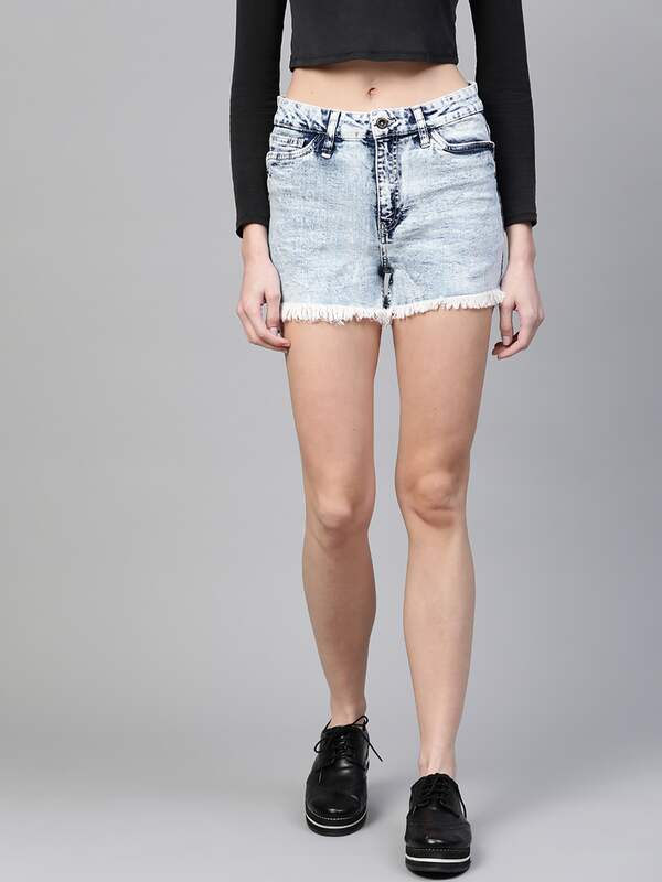 Women White Jeans Shorts - Buy Women 