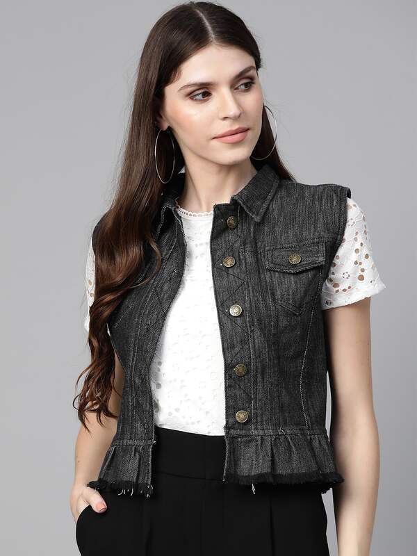Denim Half Jacket Jackets - Buy Denim 