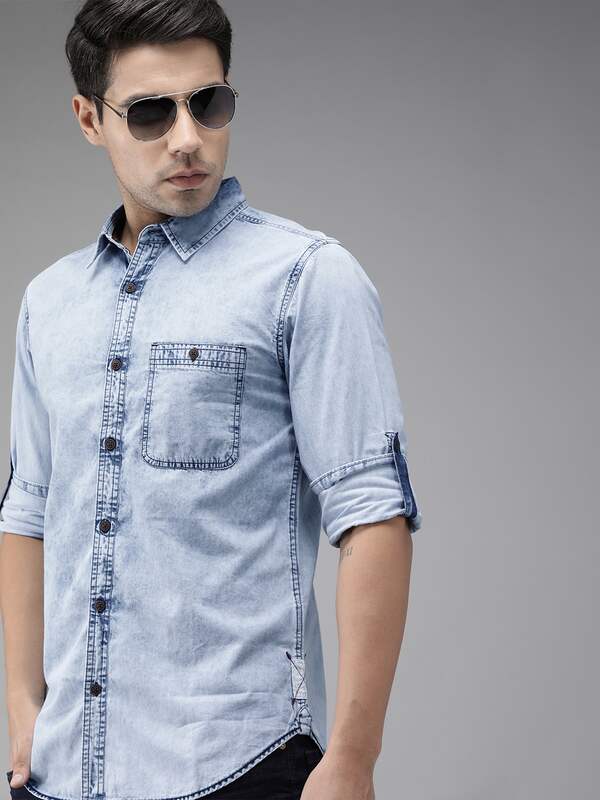 Blue Denim Shirts - Shop for Blue Denim 