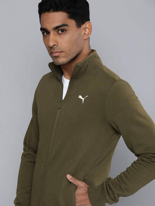 puma olive green jacket 