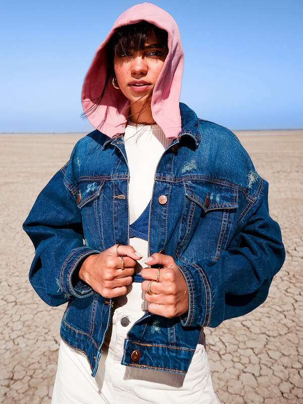 Denim Half Jacket Jackets - Buy Denim 