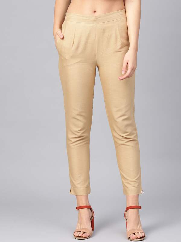 Gold Trousers - Buy Gold Trousers 