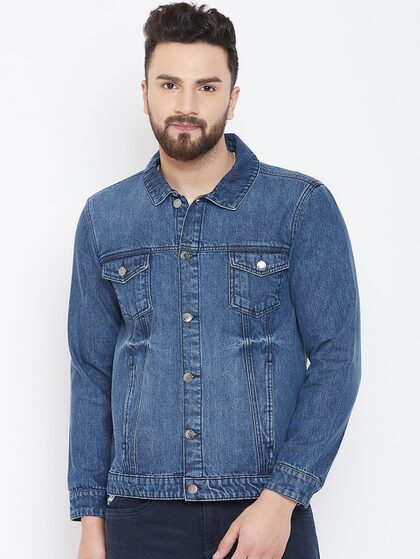 Buy Mufti Blue Denim Jacket - Jackets 